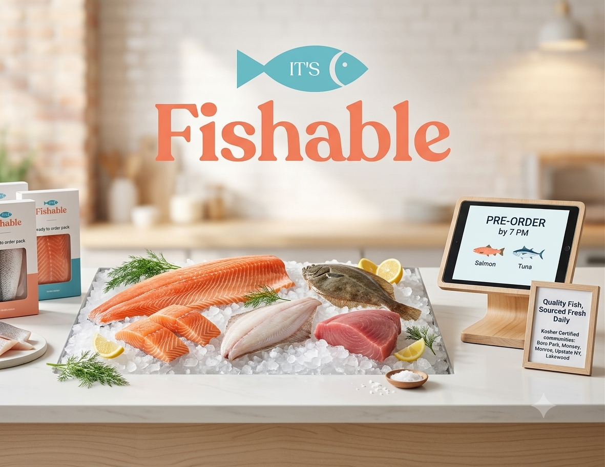 Fresh fish on ice